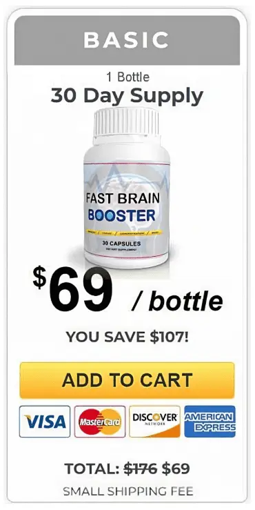 fast brain booster 1 bottle price